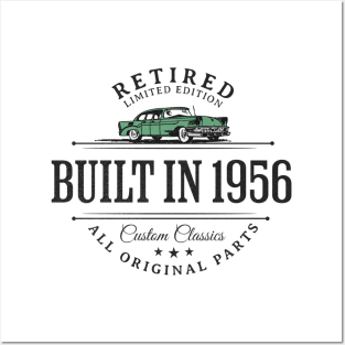 1956 Retired Parts Retirement Birthday Posters and Art